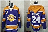 Los Angeles Lakers 24 Kobe Bryant Purple All Stitched Hooded Sweatshirt,baseball caps,new era cap wholesale,wholesale hats